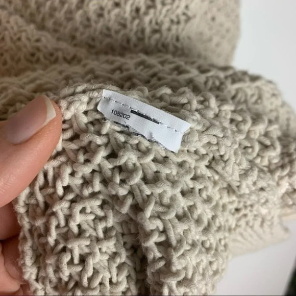 47. MADEWELL Women’s French Quarter Pullover Sweater Beige Size XXS - Picture 8 of 9